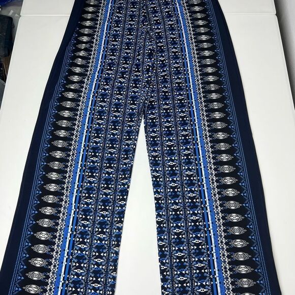 Rozali Fashion Palazzo Pants, Relaxed Style, Elastic Waistband, Rayon Blend Sz S - Picture 7 of 11